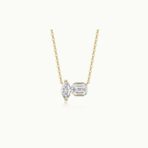 Luméne Marquise & Emerald Cut Necklace