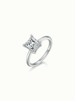 Elysée Square Cut Solitaire Ring - Image 2