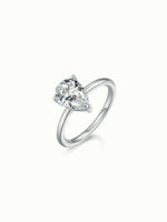 Elysée Pear Shape Solitaire Ring - Image 2