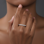 Elysée Oval Cut Half Eternity Ring - Image 3