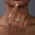 Elysée Heart Shape Half Eternity Ring - Image 3