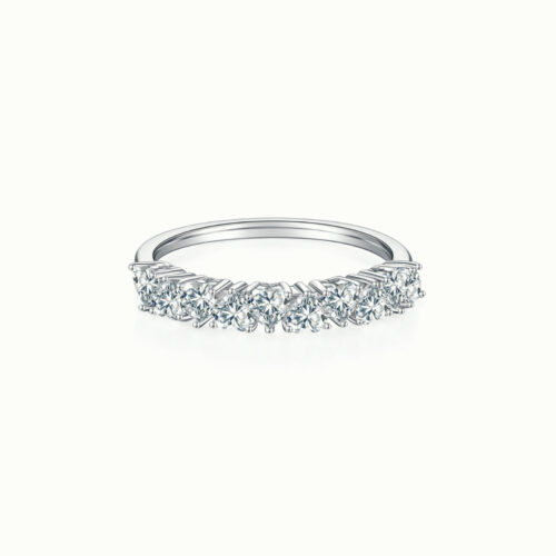 Elysée Heart Shape Half Eternity Ring