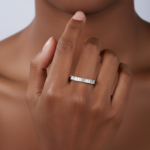 Elysée Emerald Cut Half Eternity Ring - Image 3