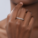 Elysée Square Cut Half Eternity Ring - Image 3