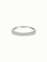 Elysée Square Cut Half Eternity Ring