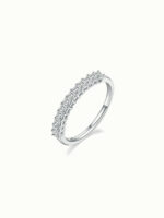 Elysée Square Cut Half Eternity Ring - Image 2