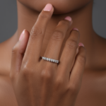 Elysée Pear Shape Half Eternity Ring - Image 3