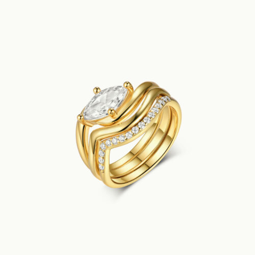 Luméne Marquise Trio Ring Set