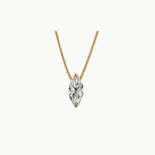 Luméne Marquise Cut Solitaire Necklace