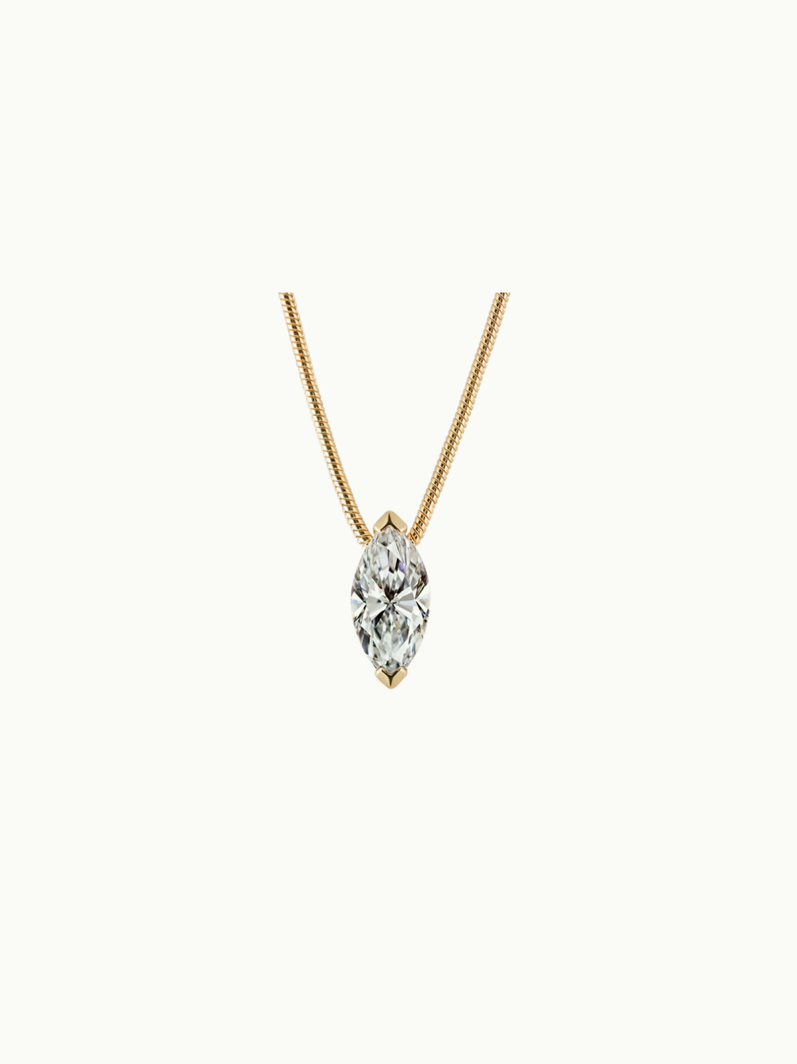 NW23O925Y2 Luméne Marquise Cut Solitaire Necklace - Image 1