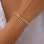 Luméne Channel-Set Tennis Bracelet - Image 2