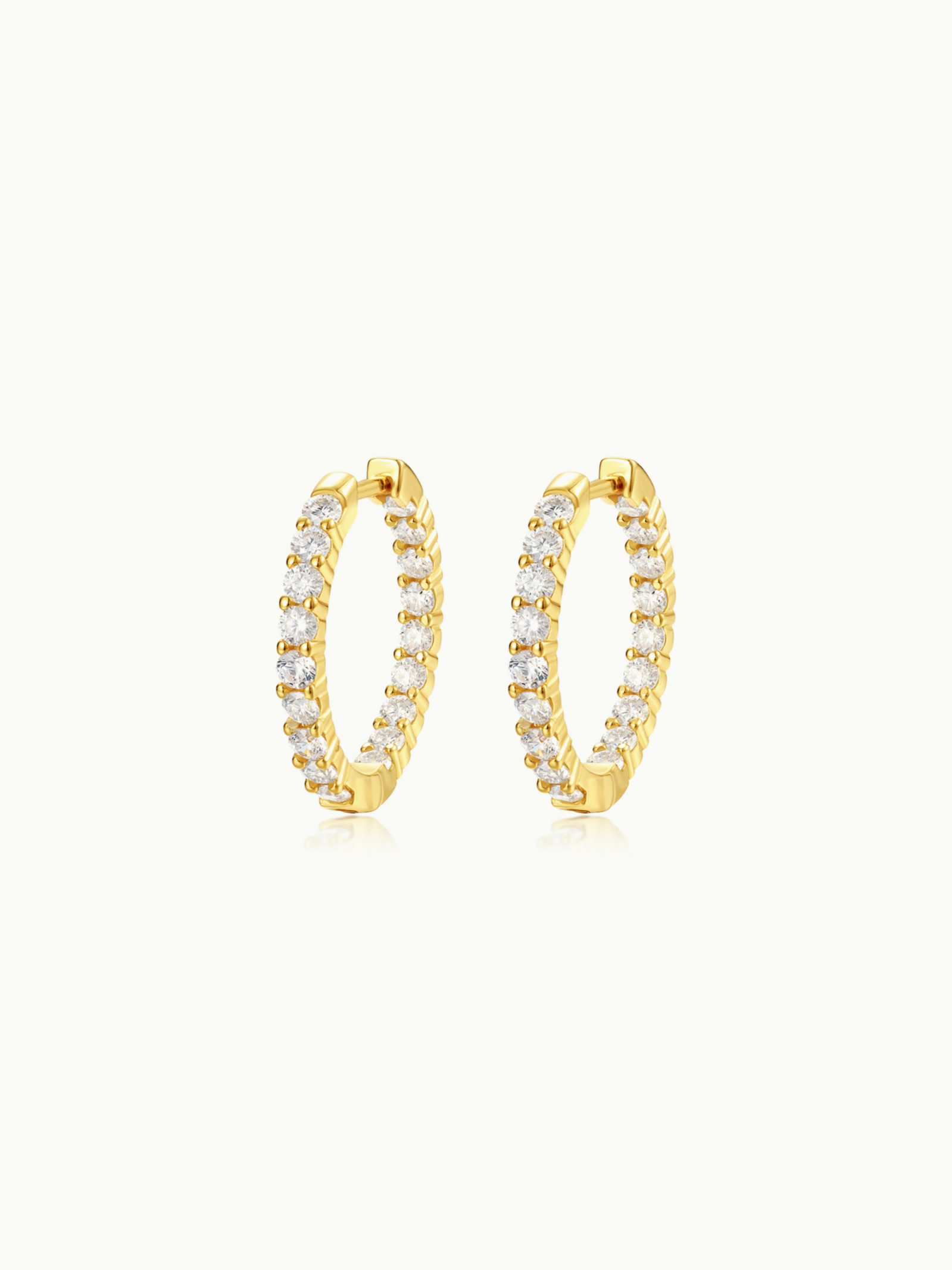 NW31S925Y2 Luméne Round Hoop Earrings - Image 1
