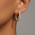 Luméne Round Hoop Earrings - Image 2