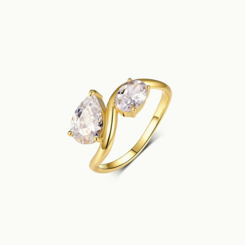 Luméne Pear & Oval Ring