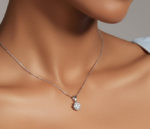 Elysée Round Solitaire Pendant - Image 2