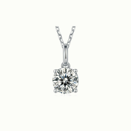 Elysée Round Solitaire Pendant