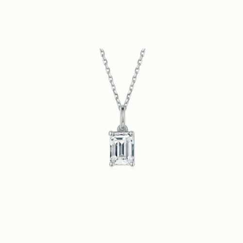 Elysée Emerald Cut Solitaire Pendant