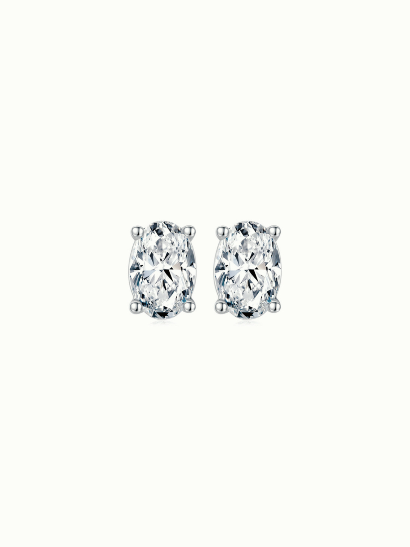 S90B925W2 Elysée Oval Cut Earrings - Image 1
