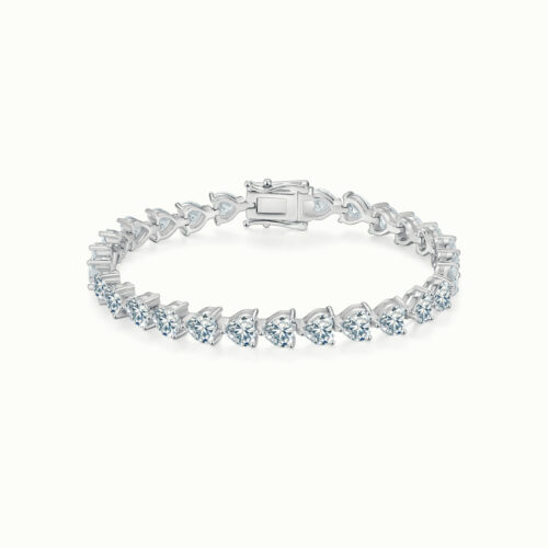 Elysée Heart Shape Tennis Bracelet