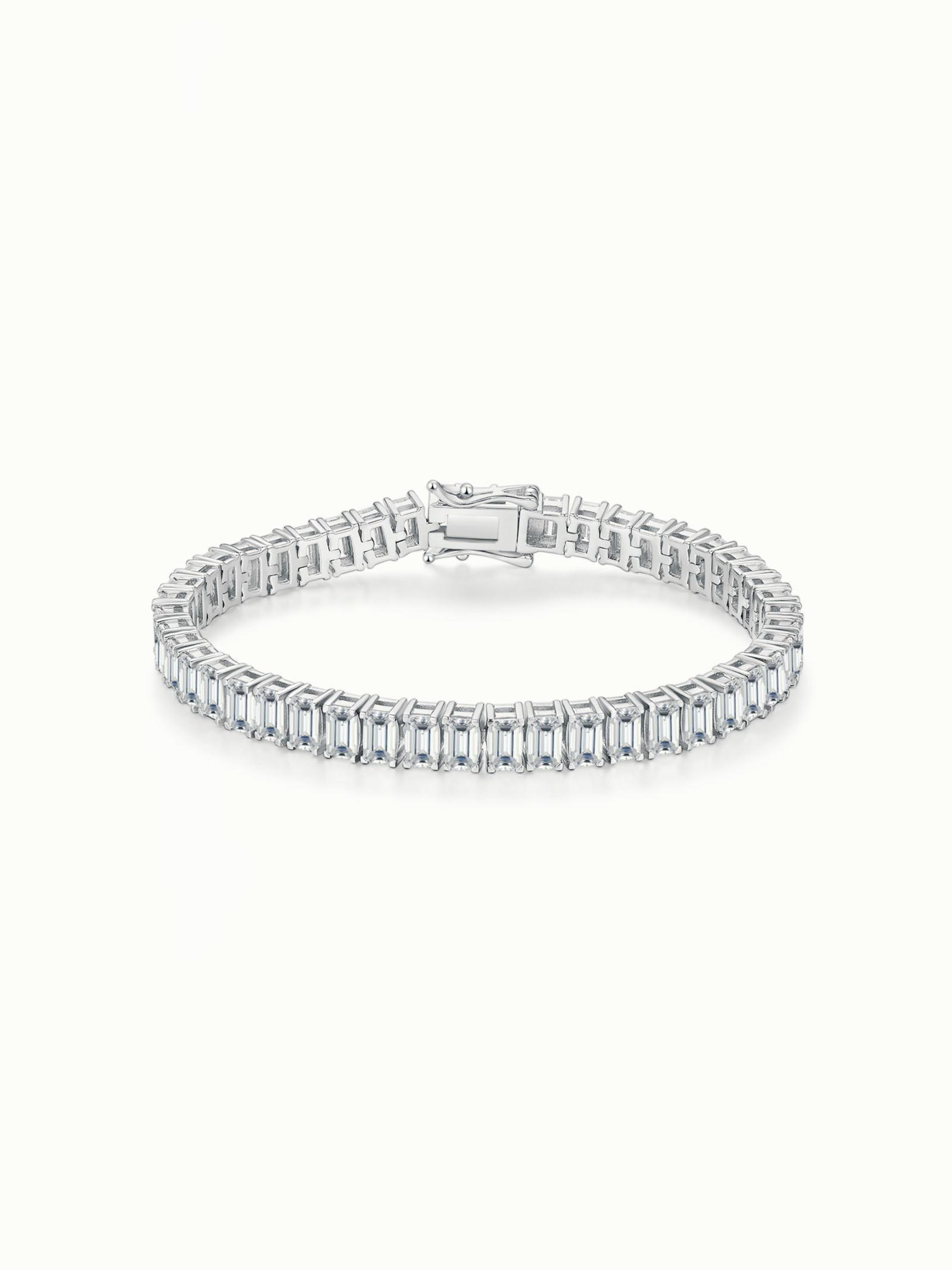 UWQD925W2 Elysée Emerald Cut Tennis Bracelet - Image 1